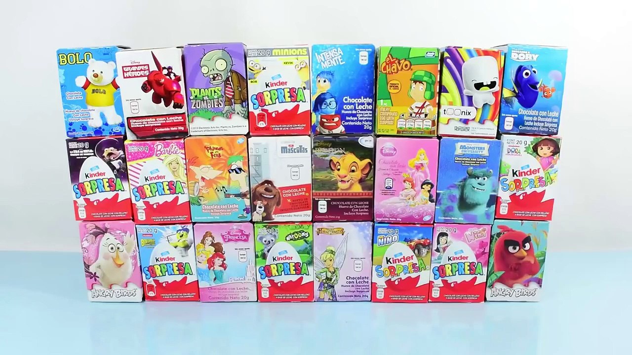 24 Huevos Sorpresa de Angry Birds, El Chavo, Barbie | JuguetesYSorpresas