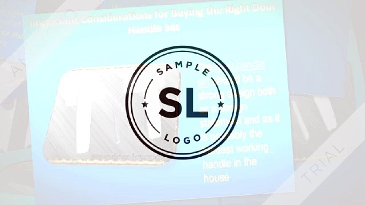 Important Considerations for Buying the Right Door Handle Set