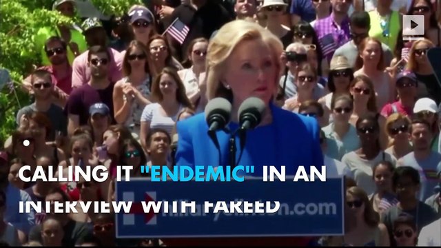 Hillary Clinton slams US for 'endemic' sexism