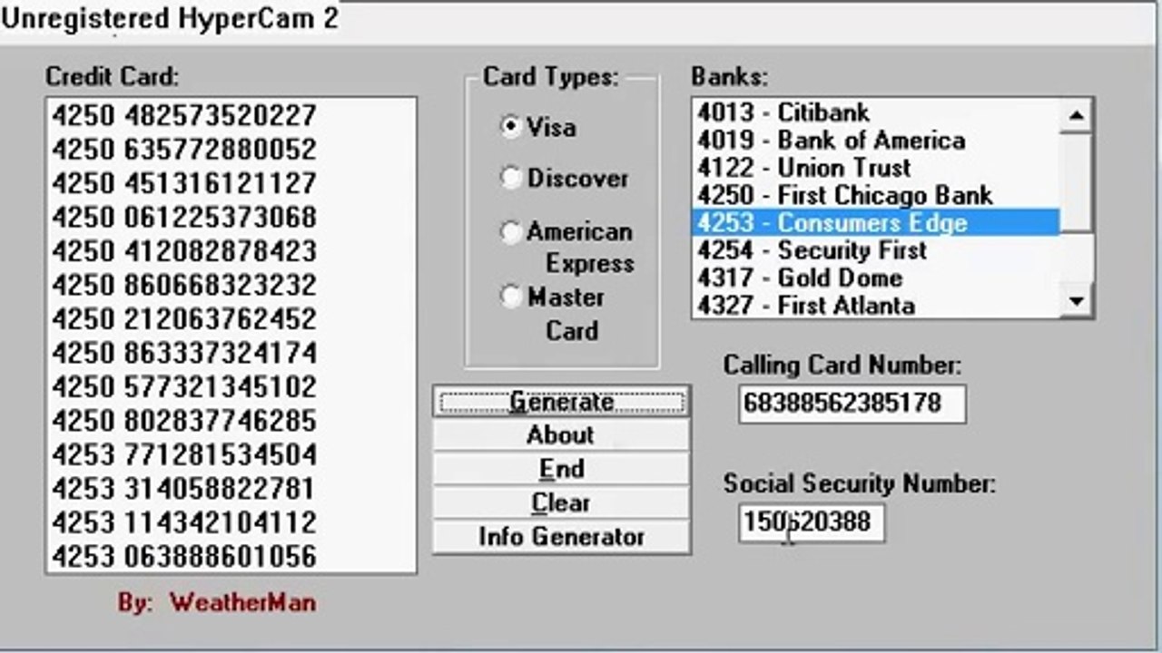 Download Free Vcc and Credit card Generator 2017