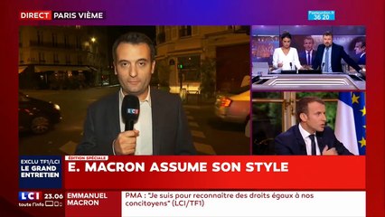Florian Philippot intervenait sur LCI suite aux déclarations du président Emmanuel Macron