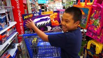 TOYSRUS SHOPPING FOR NERF GUNS | Jason Buys Over a Dozen Guns To Build His Arsenal