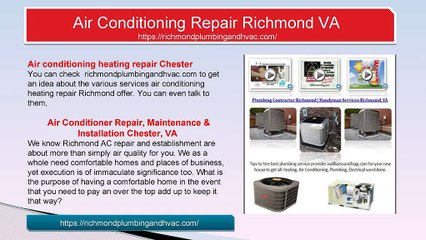 Air Conditioning Richmond VA | Richmond VA Air Conditioning