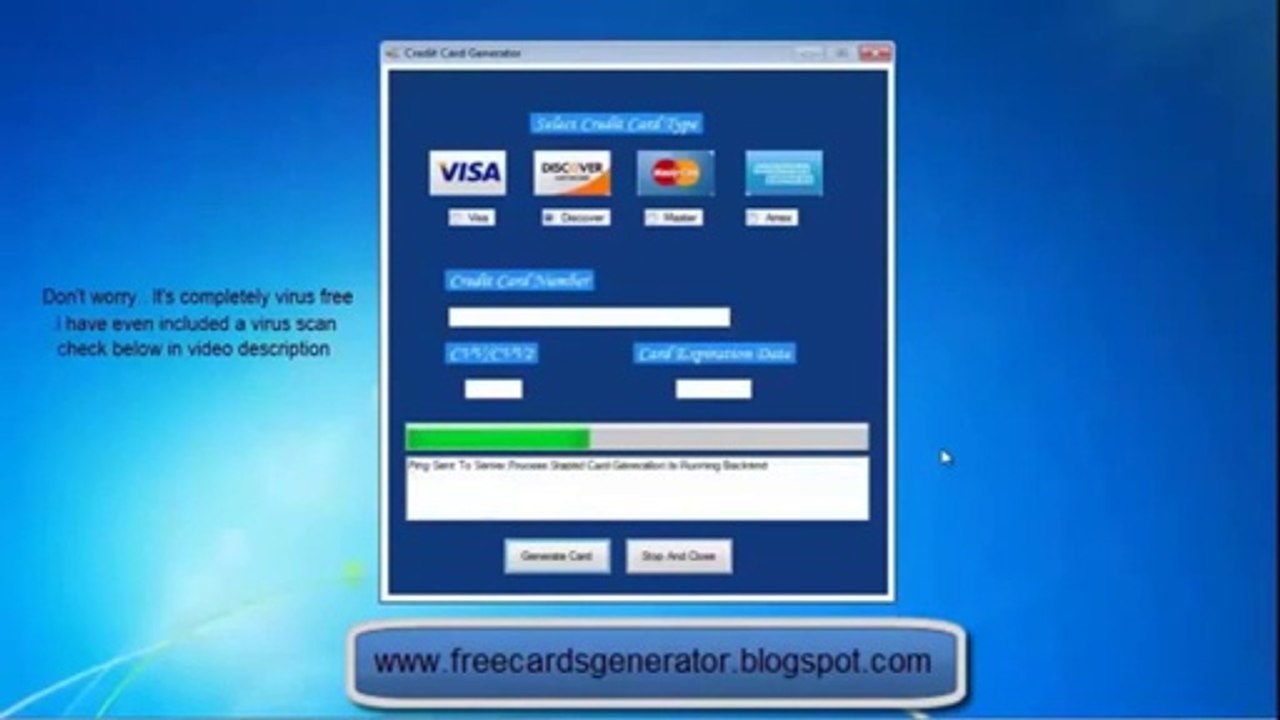 Working Credit Card number Generator With CVV.