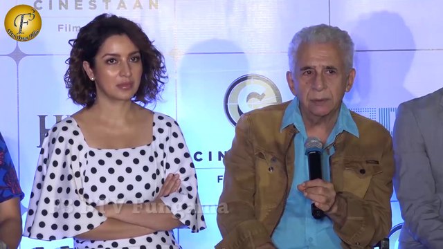 Nasrrruddin Shah, Tisca Chopra & Others at Press Meet of The Hungry