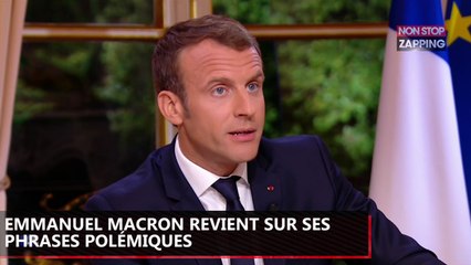 Emmanuel Macron : "Bordel", "fainéants"… le président assume son langage "populaire" (Vidéo)