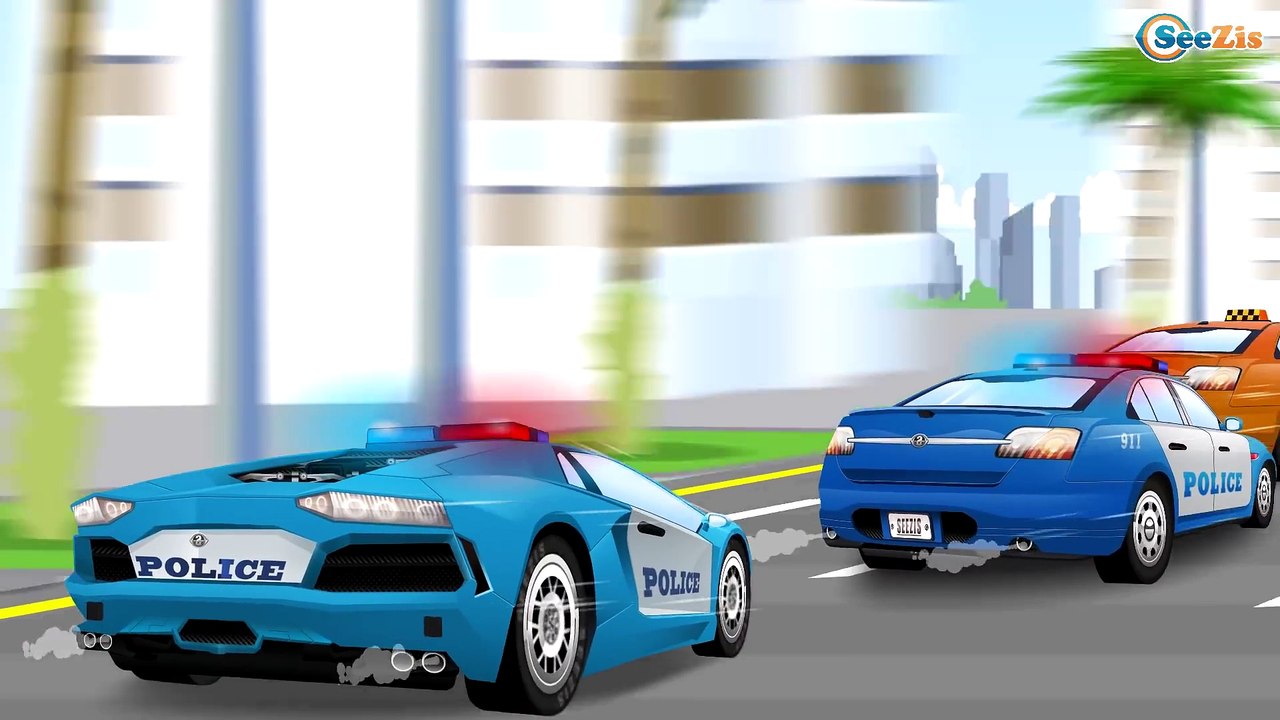 La Voiture De Police Pour Bebe Dessin Anime Francais Voitures Policier Et Voitures Transport Video Dailymotion