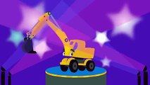 ЭКСКАВАТОР - Развивающая веселая детская песенка мультик про трактор машины строительную технику