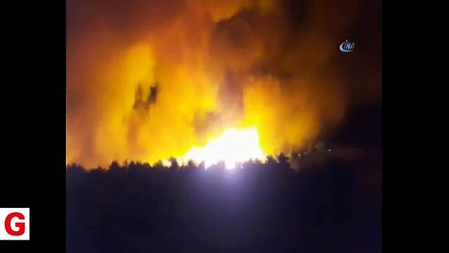 Manavgat'ta korkutan orman yangını