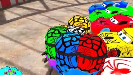 Minions COLORS NEW STYLE & Custom Lightning McQueen CARS - Nursery Rhyme Songs For Children