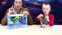 NERF LANCIA PROIETTILI CONFEZIONE DOPPIA - giochi per bambini - challenge chi ha la mira migliore