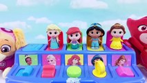 Learn Colors Doc McStuffins Crayons Disney Princess Pop Ups Toys Playdoh Clay Foam Surprise Eggs
