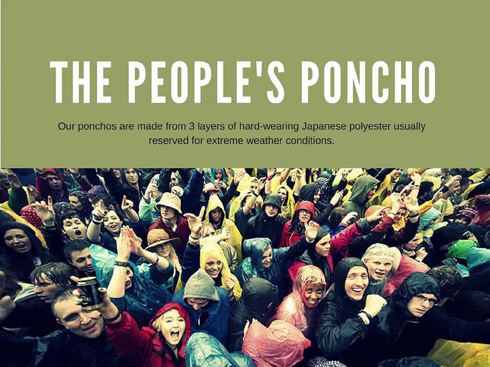 Festival Rain Mac - The People's Poncho