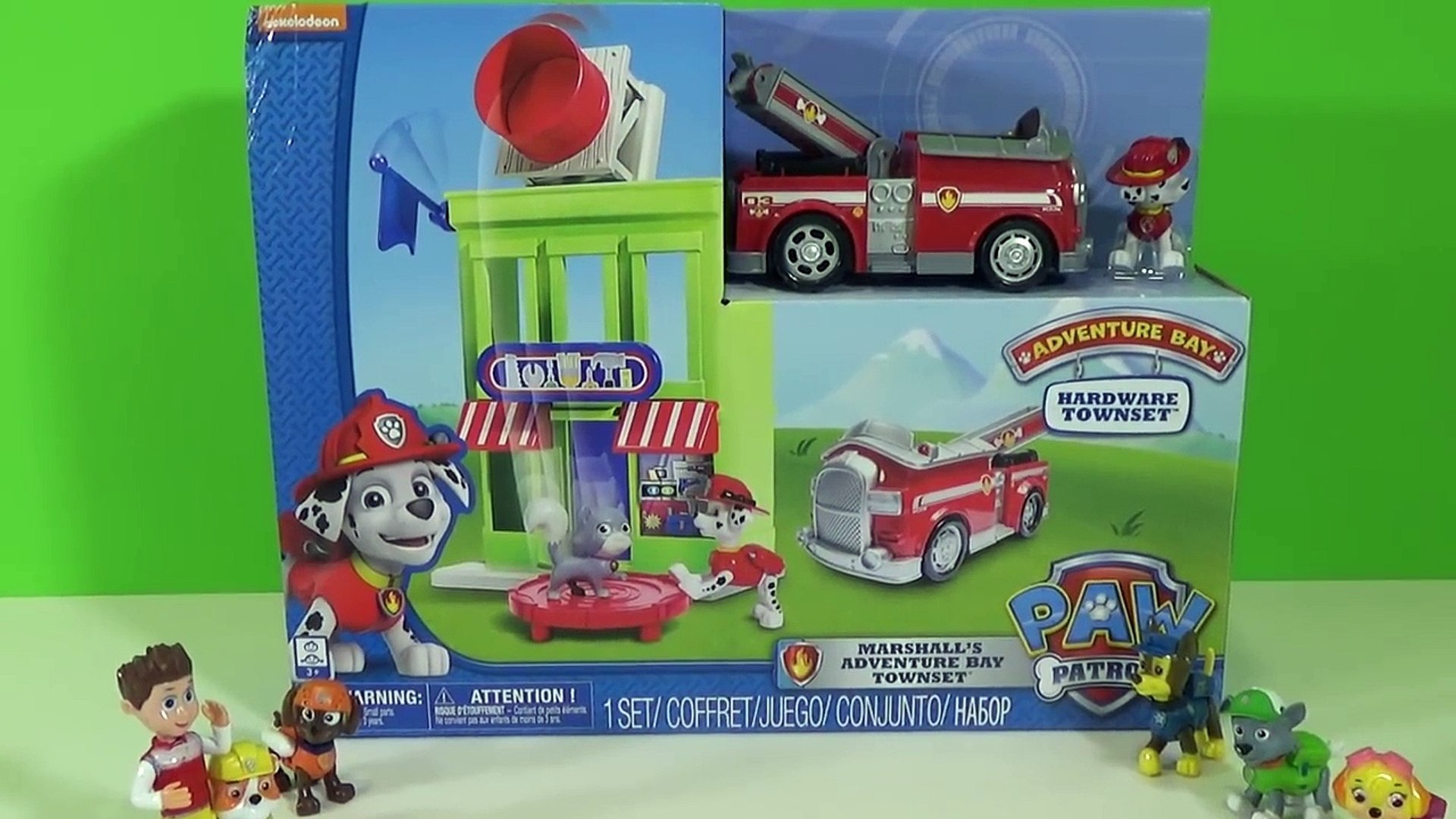 Juguetes Patrulla Canina Aventura de Marshall en Ciudad Bahía - Adventure Bay Townset - Paw Patrol – Видео Dailymotion