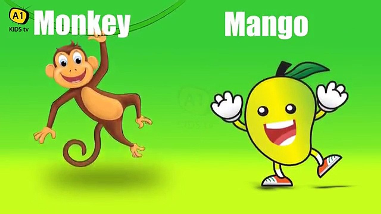 Phonics Song with TWO Words - A For Apple - ABC Alphabet Songs with Sounds for Children