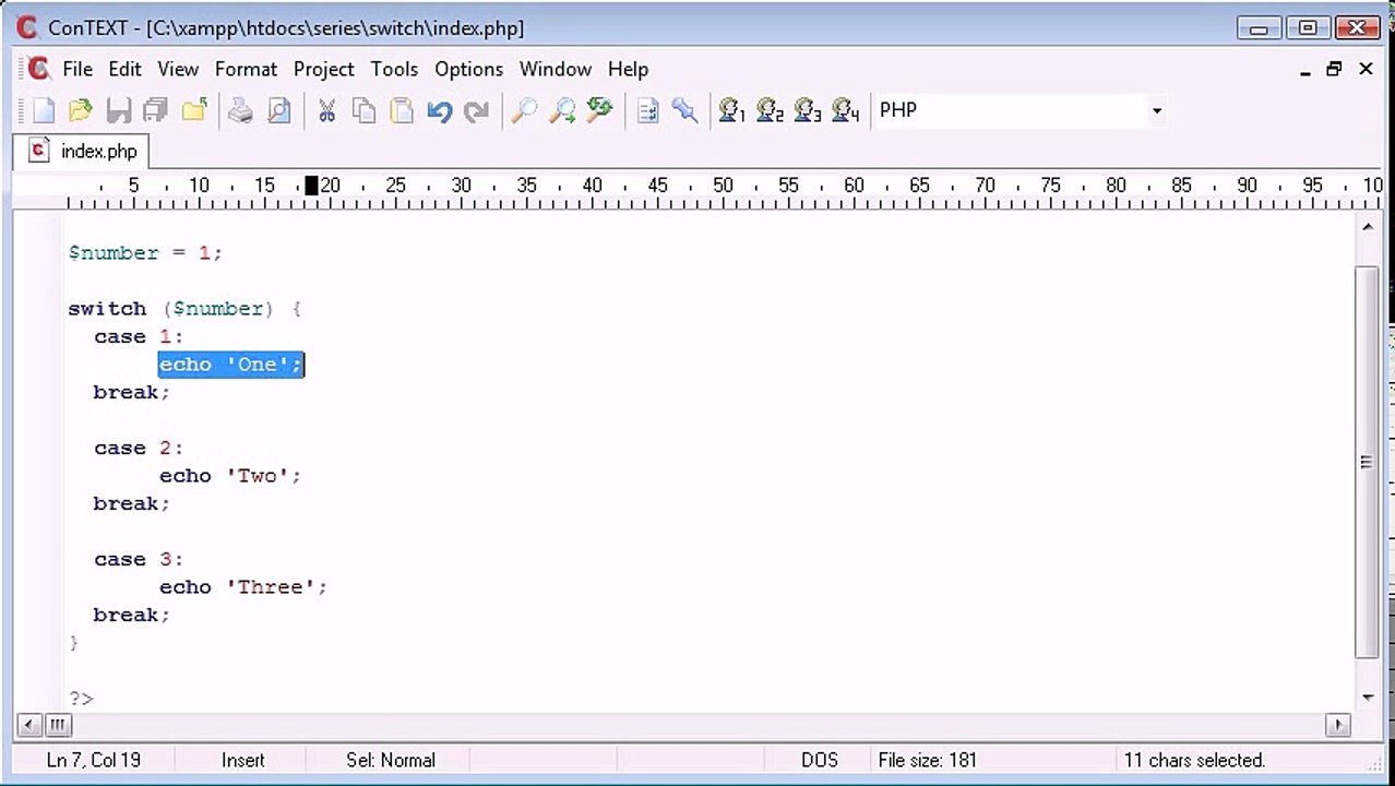 PHP Training In Jaipur|PHP Training Companies In Jaipur| switch Statement