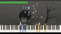 3-gatsu no Lion (3月のライオン) Piano OST 12 輪郭 - Rinkaku  Synthesia Tutorial (Sheet Music)