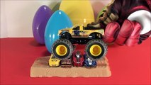 SURPRISE EGGS MONSTER TRUCKS with special guest TOW MATER part 3