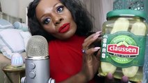 Pickle ASMR Eating Sounds/BIG Crunch/Intense