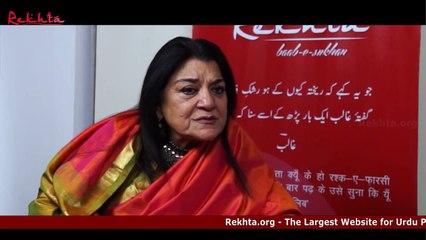 Rita Ganguly Interview at Rekhta Studio