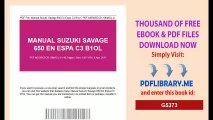 Manual Suzuki Savage 650 En Espa Bl