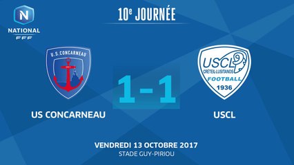 Concarneau 1 - 1 USCL (J10 S17/18)