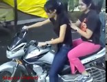Best bike stunts 2016 | Indian Girls Bike Stunts on Road | Girls bike fail compilations