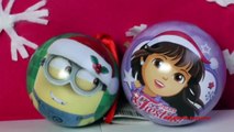 3 Esferas de Navidad Dora la Exploradora Minions Spongebob| Christmas Ornaments Mundo de Juguetes