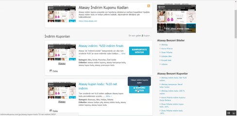 Atasay indirim kodu