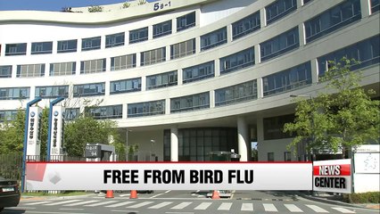 Agriculture ministry states Korea regained bird flu-free status