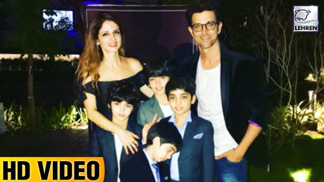 Hrithik Roshan And Kids At Sussanne Khan Designed New Apartment Launch