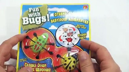 Creepy Crawlers With Sticky Feet, Fun With Bugs! Ja-Ru Toys