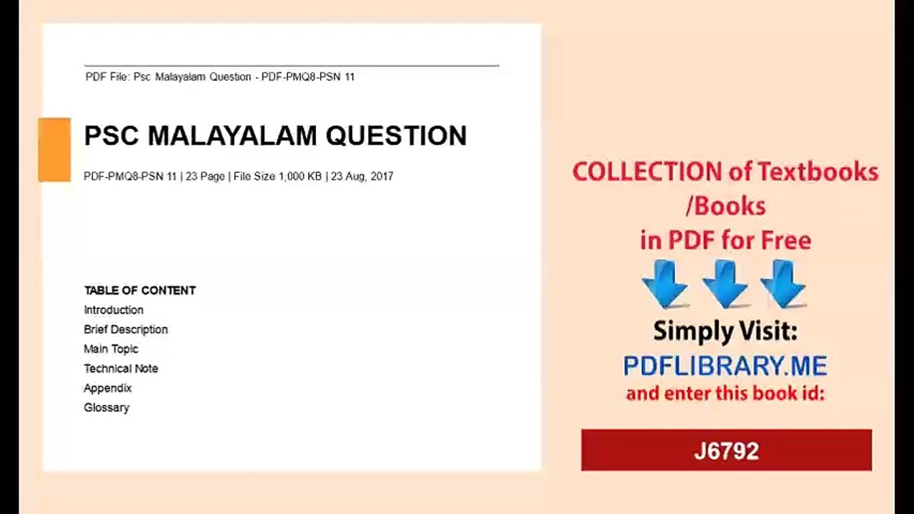 Psc Malayalam Question