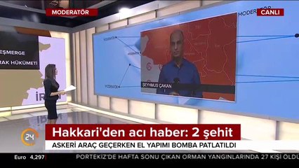 Askeri araç geçerken el yapımı bomba patlatıldı