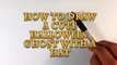 How to Draw a Cute Halloween Ghost with a Hat - Halloween Drawings