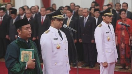 Anies Baswedan sworn in as new Jakarta governor
