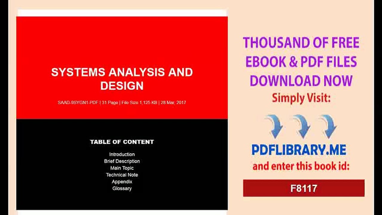 Systems Analysis And Design