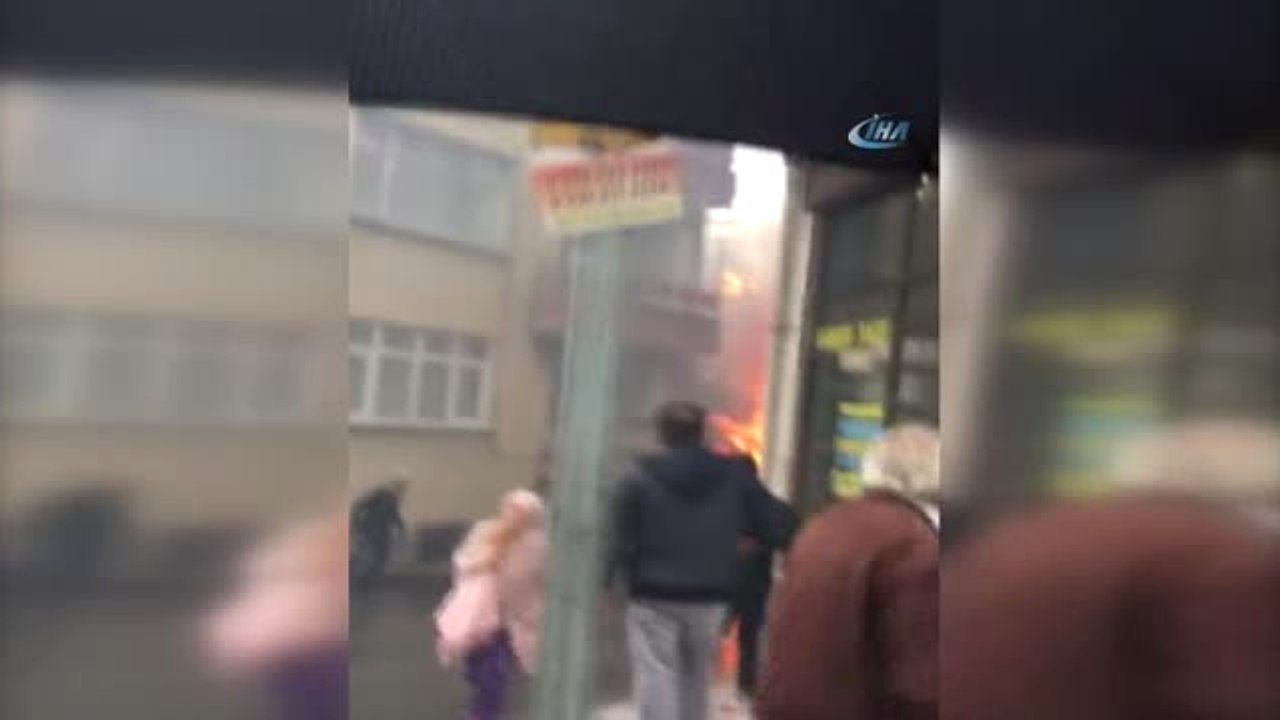 Trabzon'da Korkutan Patlama Kamerada