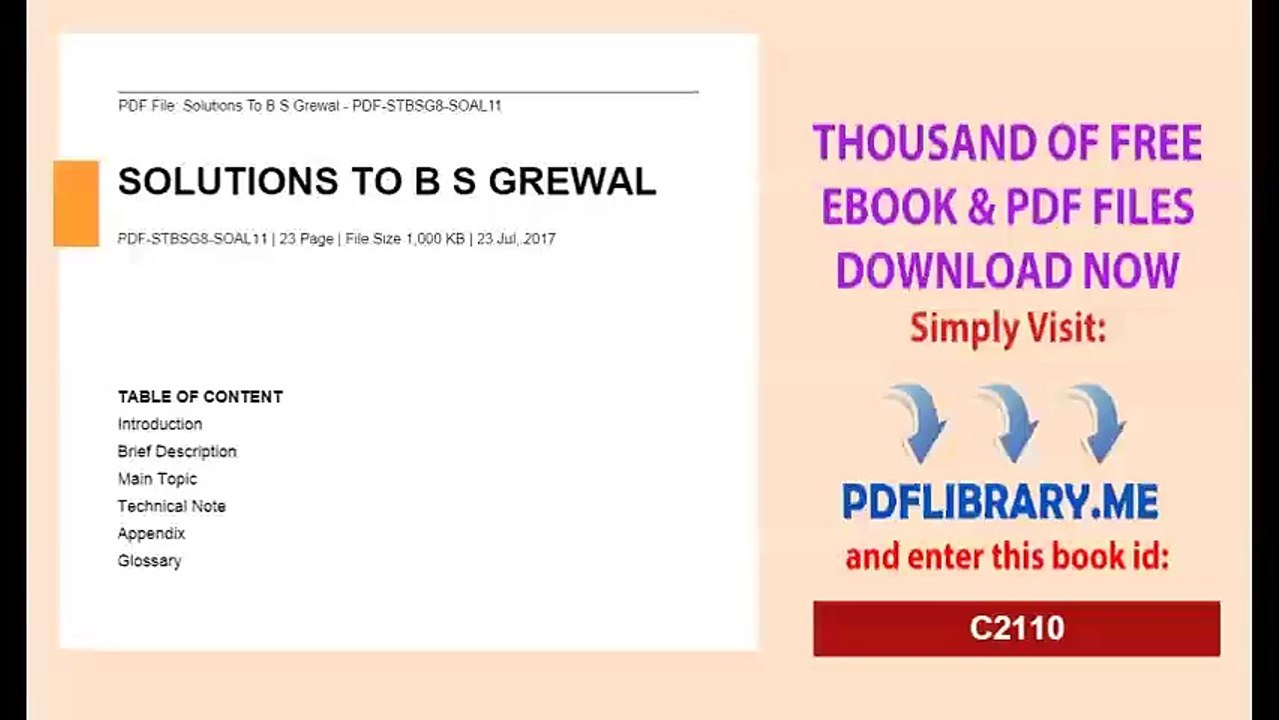 Solutions To B S Grewal