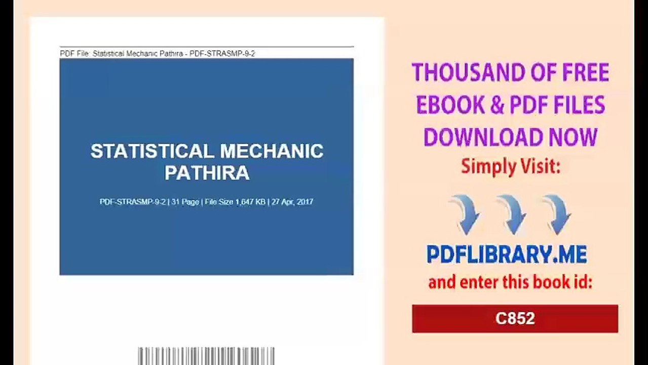 Statistical Mechanic Pathira