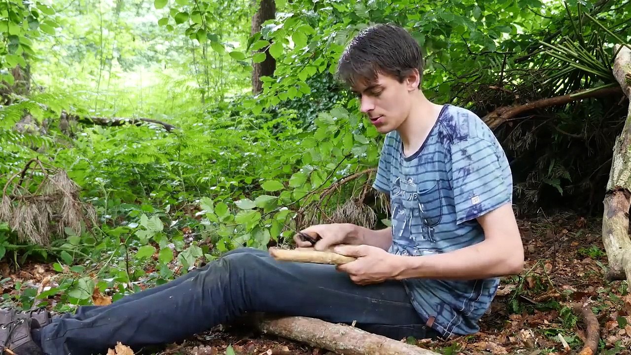 24 Hours In The Forest With A Grassy Orange And Drinking Water