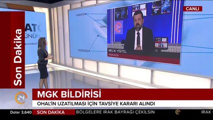 OHAL'in uzatılması için tavsiye kararı alındı