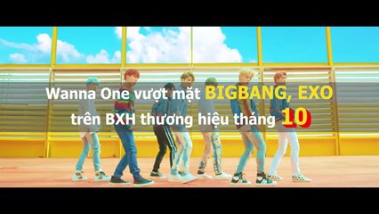 Wanna One vượt mặt BIGBANG, EXO trên BXH thương hiệu tháng 10