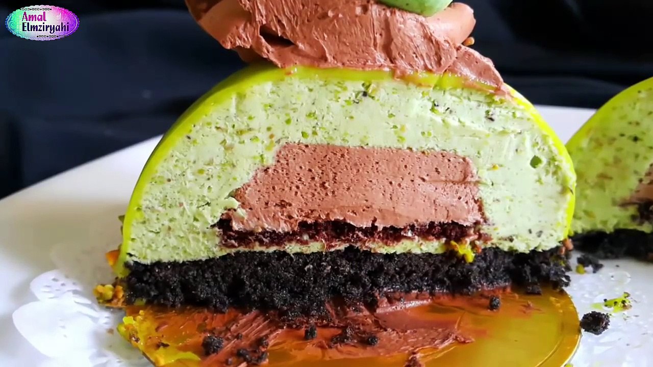 موس الفستق . Pistachio Mousse