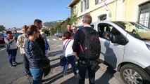 Esther Benbassa, sénatrice de Paris (Ile-de-France) en visite à Menton.