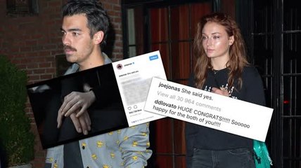 Скачать видео: Demi Lovato Congratulates Joe Jonas on His Engagement