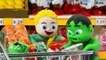 Superhero Babies Play In The Sandbox Funny Prank Hulk Spiderman Frozen Play Doh Cartoons Stop Motion