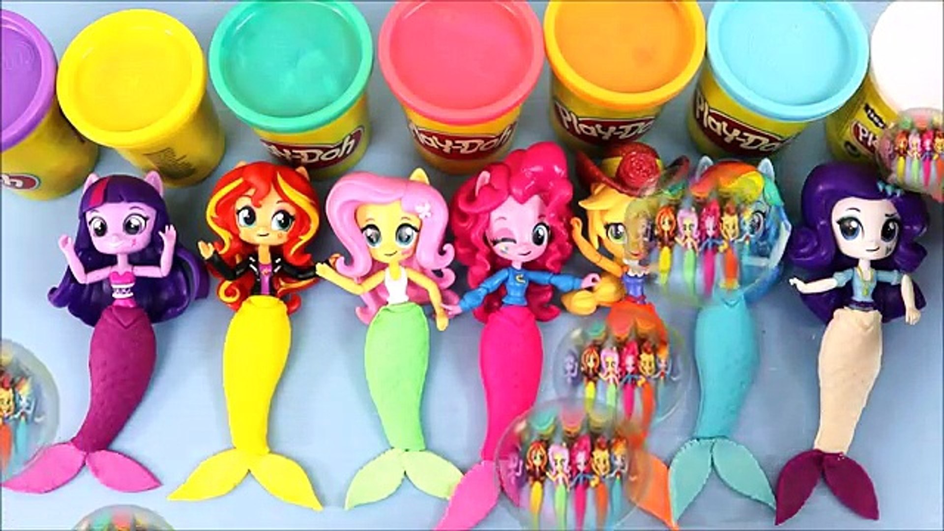 MLP Equestria Girls Play-doh Mermaids! My Little Pony Toys Surprise Video,  Best Kids Playdoh Videos – Видео Dailymotion