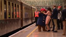 شاهد: الأميرة كيت ترقص مع دب بمحطة قطارات