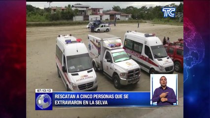 Rescatan a cinco personas que se extraviaron en la selva